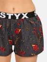 Styx Piros és szürke női mintás alvónadrág Styx karmok
