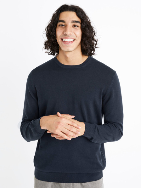 Celio Sötétkék férfi Celio Decoton pulóver