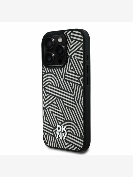 DKNY DKNY PU bőr Crosswalk Pattern Magsafe hátlap iPhone 16 Pro iPhone 16 Pro elefántcsonthoz