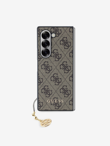 Guess Guess 4G Charm hátlapi borító Samsung Galaxy Z Fold 6-hoz Barna