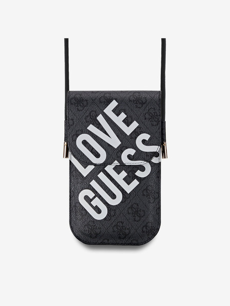 Guess Guess PU 4G Big Love logós telefonos táska fekete