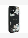 Guess Guess PU szemcsés Magnolia MagSafe hátlap iPhone 16-hoz Fekete
