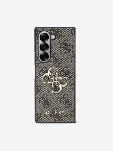 Guess Guess PU PU 4G fém logós fém hátlap Samsung Galaxy Z Fold 6 barna barna