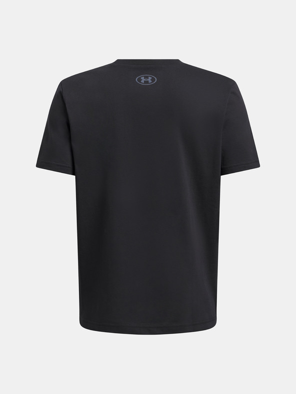Under Armour UA B SPLIT BIG LOGO SS Póló Fekete termék 2. képe