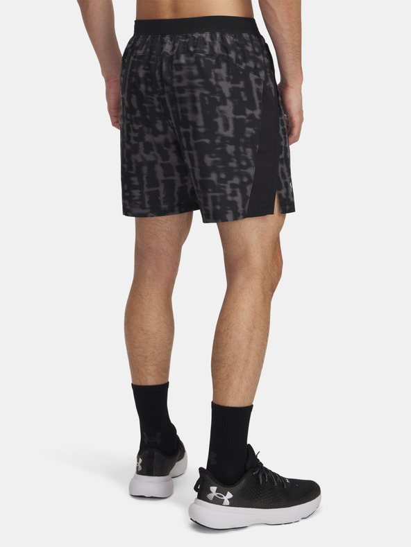 Under Armour UA LAUNCH 7'' PRINT SHORTS Rövidnadrág Szürke termék 2. képe