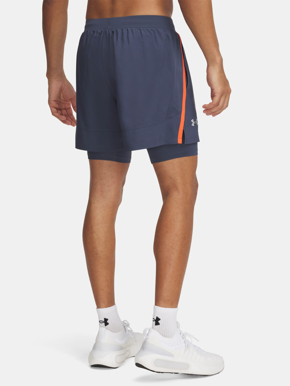 Under Armour UA LAUNCH 5'' 2-IN-1 SHORTS Rövidnadrág Szürke termék 2. képe