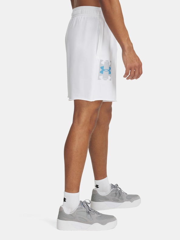 Under Armour UA Rival TerryLogo8inShort Rövidnadrág Fehér termék 2. képe