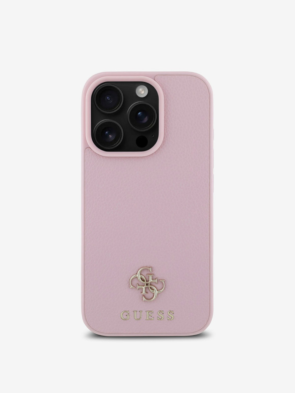 Guess PU Grained 4G Small Metal Logo MagSafe Zadní Kryt pro iPhone 16 Pro Max Pink Telefontok Lila termék 2. képe