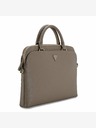 Guess Guess PU szemcsés háromszög logós notebook táska 15/16" barna