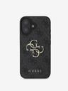 Guess Guess PU 4G fém logós hátlap iPhone 16 Plus-hoz Szürke