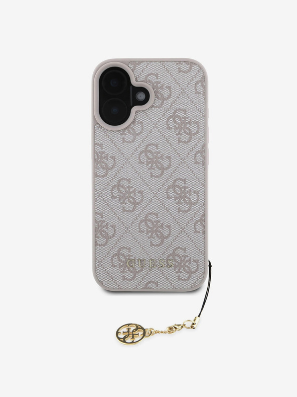 Guess 4G Charm Zadní Kryt pro iPhone 16 Tone on Tone Pink Telefontok Lila termék 2. képe