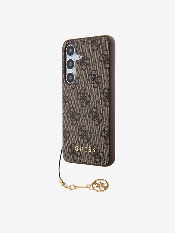 Guess 4G Charm Zadní Kryt pro Samsung Galaxy S24 Brown Telefontok Lila termék 2. képe