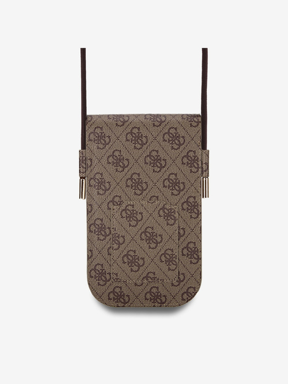 Guess PU 4G Big Love Logo Taška na Telefon Brown Telefontok Lila termék 2. képe