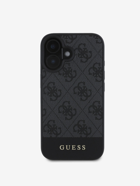 Guess PU 4G Stripe Zadní Kryt pro iPhone 16 Grey Telefontok Lila termék 2. képe