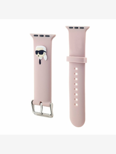 Karl Lagerfeld Karl Lagerfeld Karl Head Karl Head NFT szíj Apple Watch 42/44/45/46/49 rózsaszínű órához