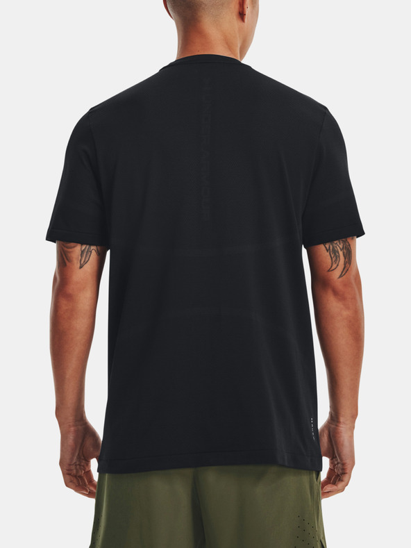 Under Armour UA Rush Seamless Legacy SS Póló Fekete termék 2. képe