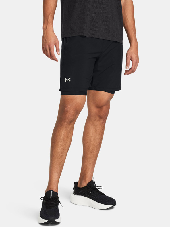 Under Armour UA Launch 7'' 2-In-1 Rövidnadrág Fekete akciós termékkép 1