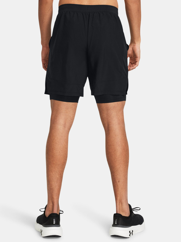 Under Armour UA Launch 7'' 2-In-1 Rövidnadrág Fekete termék 2. képe