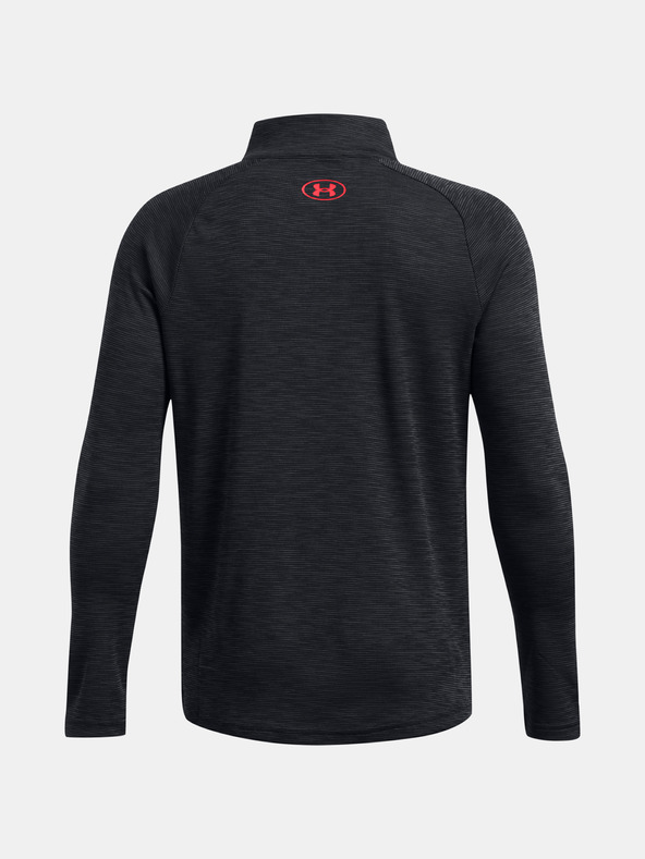Under Armour UA Tech Textured 1/2 Zip Gyerek Póló Fekete termék 2. képe