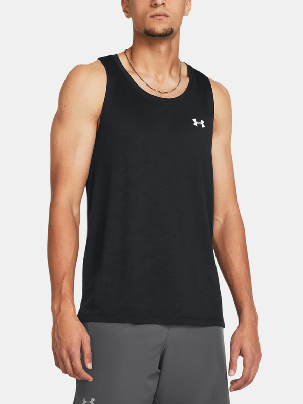 Under Armour UA Launch Singlet Póló Fekete akciós termékkép 1