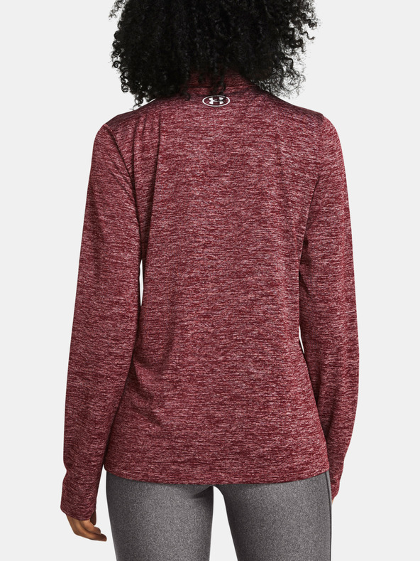 Under Armour Tech 1/2 Zip- Twist Póló Piros termék 2. képe