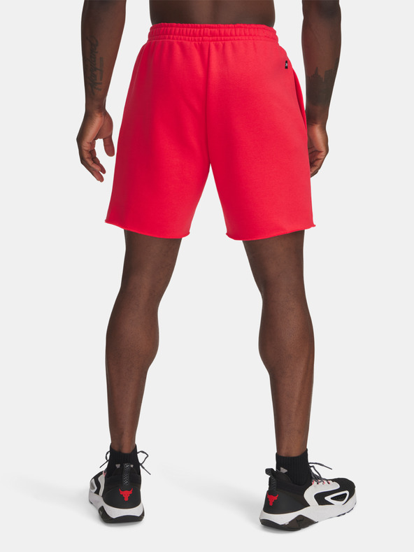 Under Armour Project Rock Icon Flc Rövidnadrág Piros termék 2. képe
