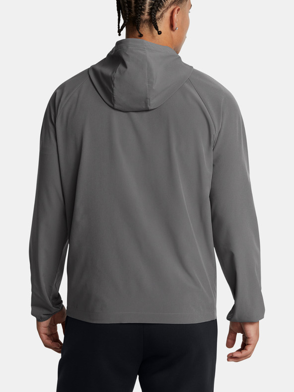 Under Armour UA Stretch Wvn WindbreakerEU-GRY Dzseki Szürke termék 2. képe