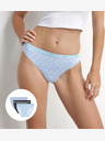 DIM DIM LES POCKETS COTTON SLIP 3x - Női pamut bugyi 3 db - Fekete - Világoskék - Fehér