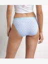 DIM DIM LES POCKETS COTTON SLIP 3x - Női pamut bugyi 3 db - Fekete - Világoskék - Fehér