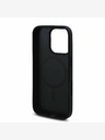 Guess Guess PU bőr 4G rózsák MagSafe hátlap iPhone 16 Pro Max-hoz Fekete