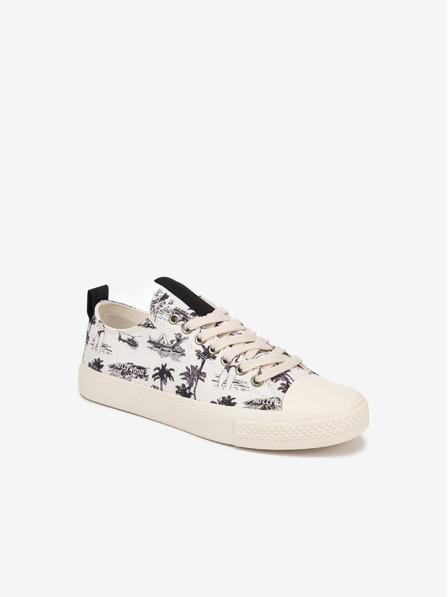 Guess Krémszínű női mintás tornacipő Guess Ederla