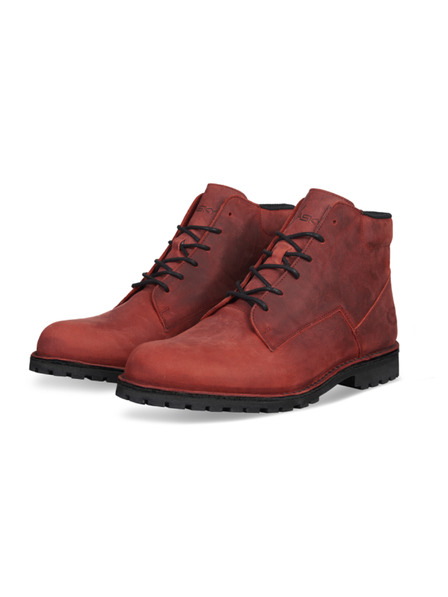 Vasky Férfi bőr bokacsizma piros - őszi/téli csizma, cipő Vasky Hillside Waterproof