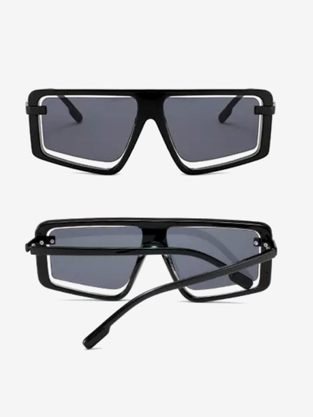 VEYREY Fekete unisex VeyRey Oversize Jonas napszemüveg