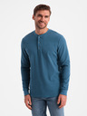 Ombre Clothing Férfi gofris kötött Ombre ruházat V4 OM-LSCL-0120 OM-LSCL-0120
