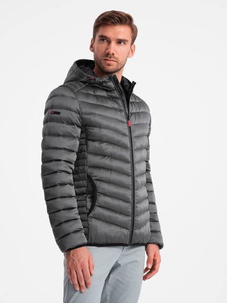 Ombre Clothing Könnyen szigetelt férfi steppelt kabát Ombre ruházat