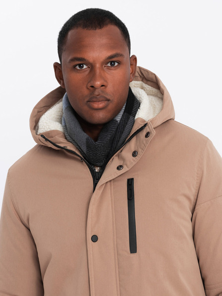 Ombre Clothing Férfi hosszú parka kabát Ombre Clothing