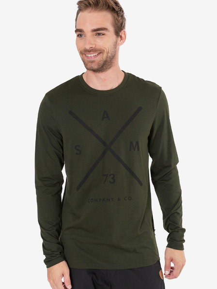 Sam 73 Dark green men's printed t-shirt SAM 73