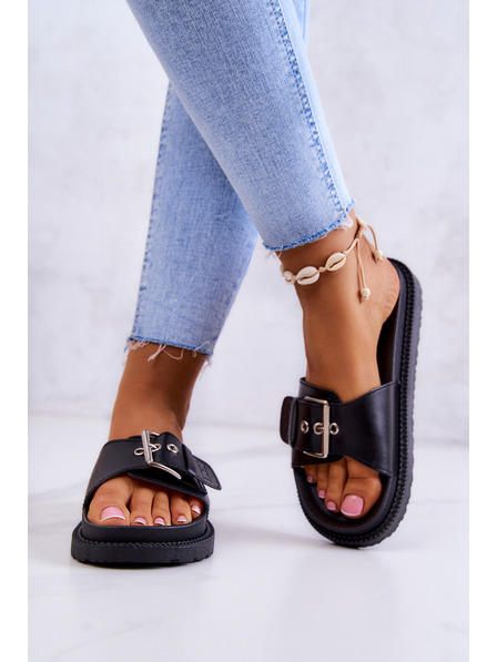 BIG STAR SHOES Női Big Star fekete papucs