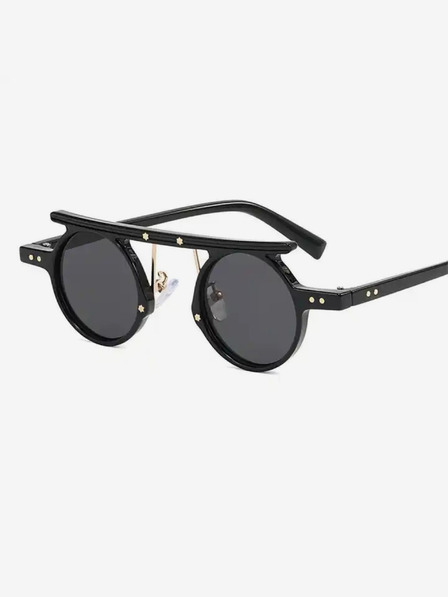 VEYREY Fekete unisex VeyRey Steampunk Punnyostion napszemüveg