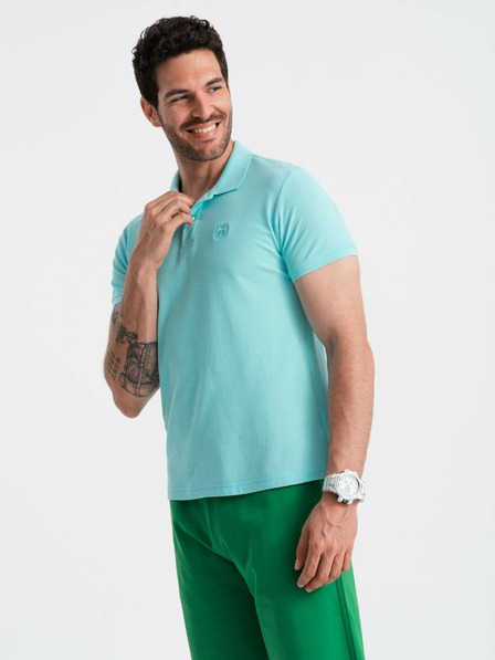 Ombre Clothing Menta férfi alap póló póló Ombre ruházat