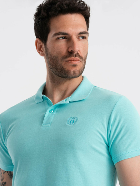 Ombre Clothing Menta férfi alap póló póló Ombre ruházat