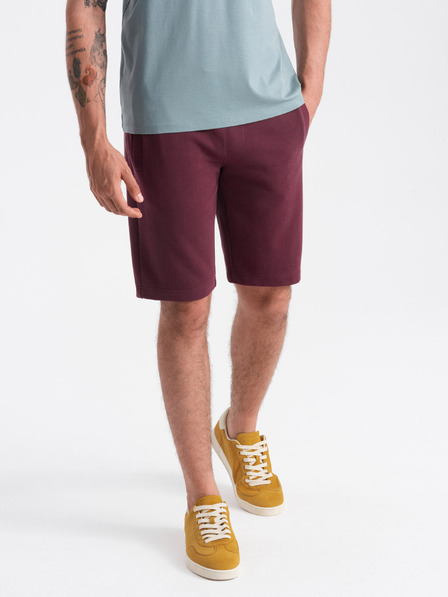 Ombre Clothing Burgundia férfi alapvető tréningnadrág Ombre ruházat