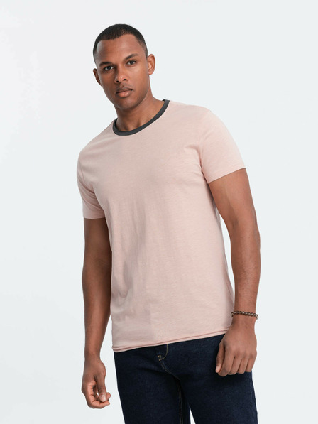 Ombre Clothing Rózsaszín férfi póló Ombre ruházat