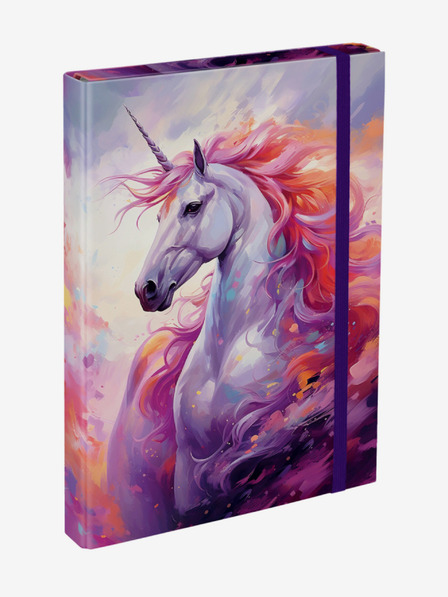 BAAGL  Lila iskolai füzetborítók A4 Baagl Unicorn Kingdom