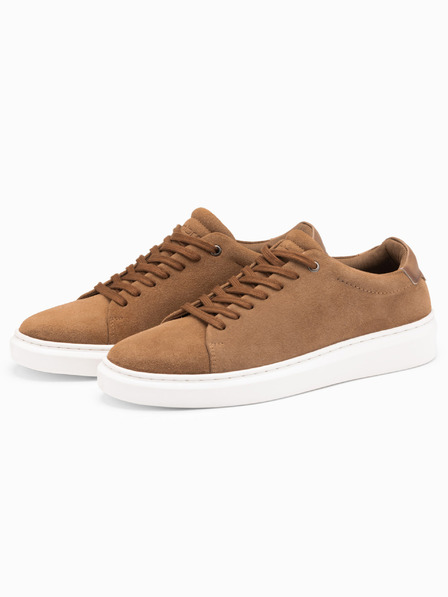 Ombre Clothing Klasszikus férfi puha szarvasbőr tornacipő Ombre ruházat