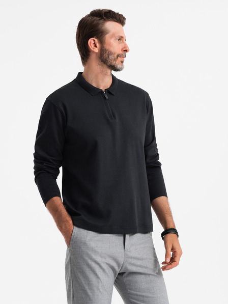 Ombre Clothing Férfi hosszú ujjú póló póló Ombre ruházat