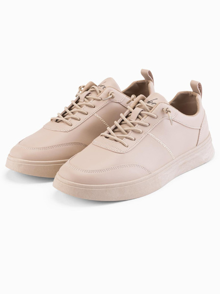 Ombre Clothing Unisex férfi öko nubuk alkalmi cipő bézs Ombre Ruházat
