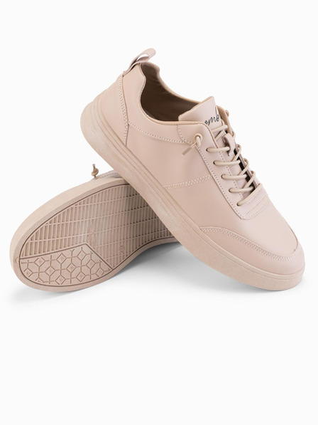 Ombre Clothing Unisex férfi öko nubuk alkalmi cipő bézs Ombre Ruházat