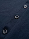 Ombre Clothing Férfi kötött pulóver strukturált pöttyökkel - sötétkék Ombre ruházat