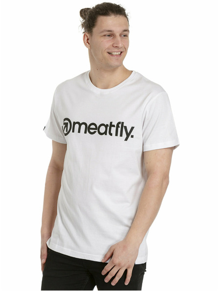 Meatfly Meatfly men's t-shirt MF Logo White | White | Size M | 100% cotton